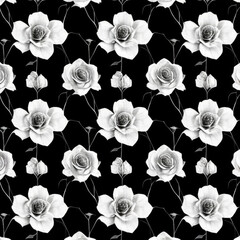 seamless floral pattern, Generative AI