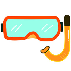 Diving mask, equipment used for diving.