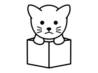 cat icon in box