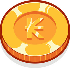 Laos lao kip gold currency coin