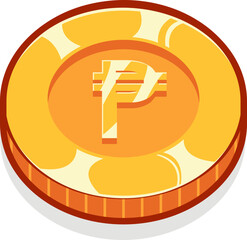 Peso gold currency coin