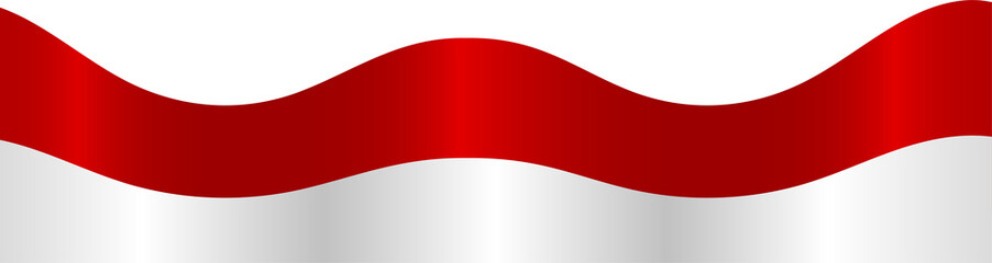 Obraz premium Indonesian flag corner design