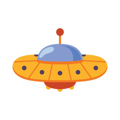 Space Object Illustration Isolated In White Background. Galaxy and Space Object Icon Design in Flat Style.