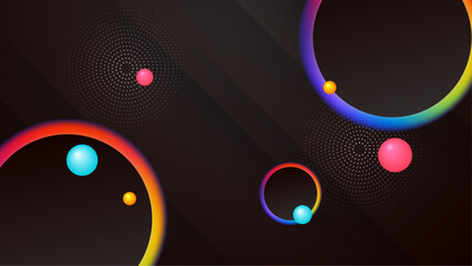 Vector abstract graphic presentation design banner pattern wallpaper background web template.Colorful geometric shapes abstract modern technology background design.