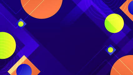 Abstract colorful geometric shapes geometric light line shape with concept presentation background
