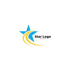 Star Logo Icon Stock Vector Template.