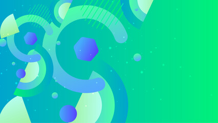 Dynamic geometric colorful geometric shapes light technology background abstract design. Vector illustration abstract graphic design pattern presentation background web template.