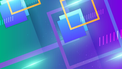 Colorful geometric shapes abstract background geometry shine and layer element vector for presentation design. Suit for business, corporate, institution, party, festive, seminar, and talks.