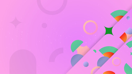 Vector illustration abstract graphic design banner pattern presentation background wallpaper web template. Abstract colorful geometric shapes background.