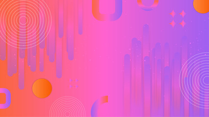 Vector abstract graphic presentation design banner pattern wallpaper background web template.Colorful geometric shapes abstract modern technology background design.
