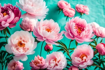beautiful pink flowers generated by AI tool