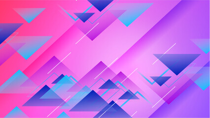 Colorful geometric shapes abstract modern technology background design.