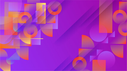 Vector colorful geometric shapes abstract, science, futuristic, energy technology concept.