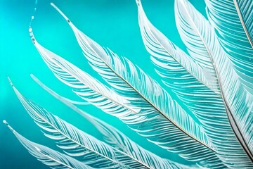 seamless background with feathers generated by AI tool