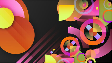 Vector abstract graphic presentation design banner pattern wallpaper background web template.