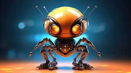 3d rendered illustration of a robot