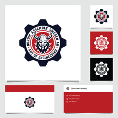 Simple Viking Engineer Logo Design 2