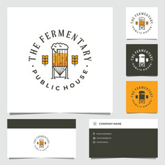 Vintage Fermentary Drink Logo Design