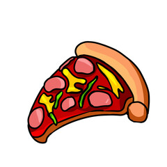 illustration of a pizza