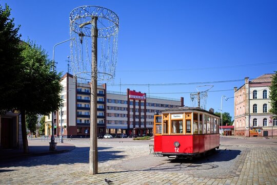Sovetsk, Kaliningrad Oblast, Russia - July 09,2023: Beautiful view of Sovetsk in Russia for tourists.