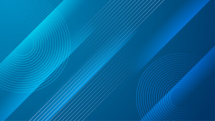 Naklejka premium Dark blue modern business abstract background. Vector illustration design for presentation, banner