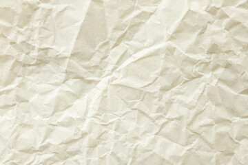 Abstract old white crumpled and creased recycle paper texture background