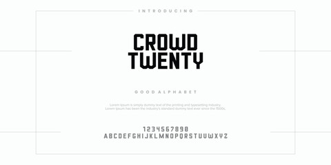 Sport Modern Future bold Alphabet Font. Typography urban style fonts for technology, digital, movie logo bold style. vector illustration