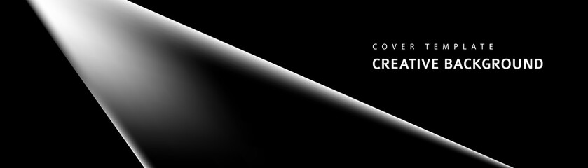 Abstract black, white and gray triangle overlaying layer background. Modern style. You can use for advertising, poster, template, business presentation. Vector