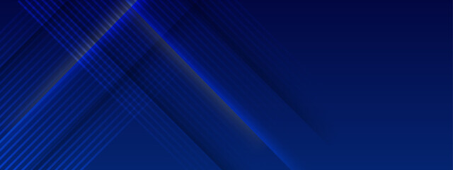 Abstract blue vector background with lines.
