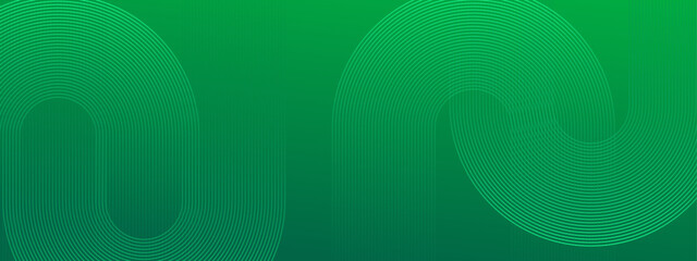 Abstract shiny green wave on dark background. Modern flowing wave design element. Technology science concept. Suit for presentation, banner, flyer, poster, brochure, website. Vector illustration