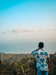 Person watching the sea