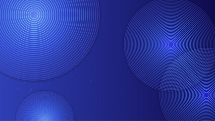 Abstract dynamic waves blue technology background with flowing line