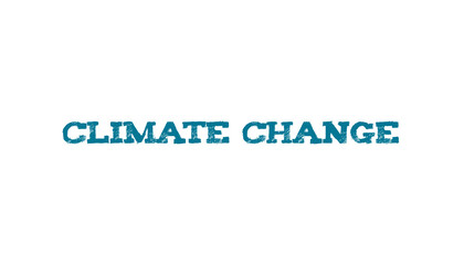 Digital png illustration of climate change text on transparent background