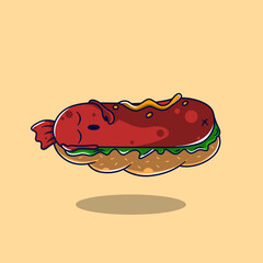 sleeping hot dogs
