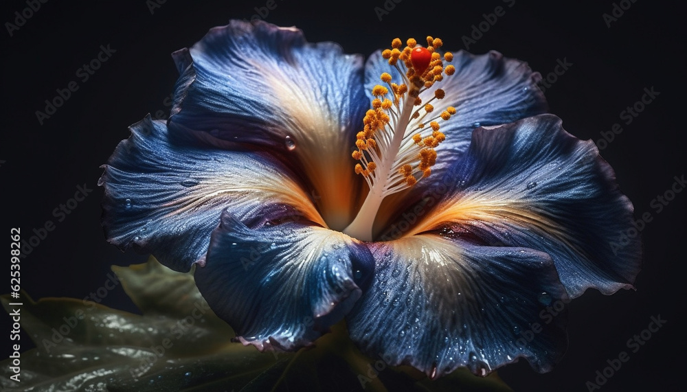 Poster elegant patterns of growth in underwater orchids generated by ai