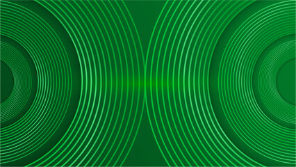 Abstract vector wave line flowing green gradient color isolated on black background for design elements in concept technology, music, science, A.I, tech banner