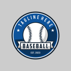 Modern professional baseball template logo design for baseball club