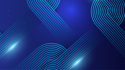 Abstract Modern dark blue line colored poster background. Vector illustration