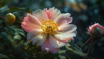 Vibrant wildflower bouquet showcases beauty in nature uncultivated growth generated by AI