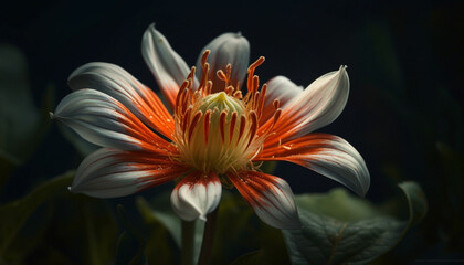 Fototapeta premium Vibrant gerbera daisy blossoms showcase natural beauty in formal gardens generated by AI