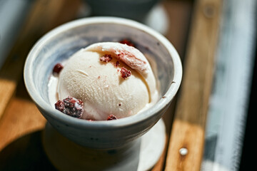  Homemade delicious yogurt Blueberry ice cream