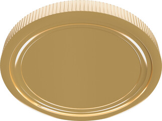 Digital png illustration of gold abstract pattern on transparent background