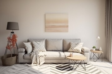 interior design, living-room interior in scandinavian style