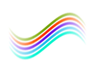 A vibrant and playful design featuring rainbow-color lines arranged in a dynamic composition, perfect for adding a pop of color to any project