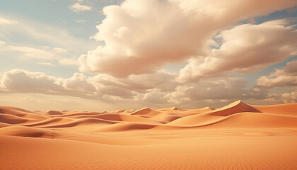 3d realistic background of sand dunes. desert landscape. - obrazy, fototapety, plakaty