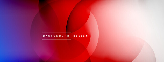 Light geometric abstract background with lines, circles