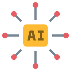 ai flat style icon