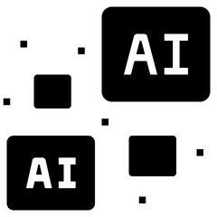 autonomous glyph style icon