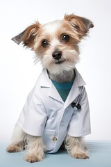 The Healing Terrier - A small and caring terrier takes on the role of a dedicated and compassionate doctor.