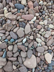 Smooth stones at the lake